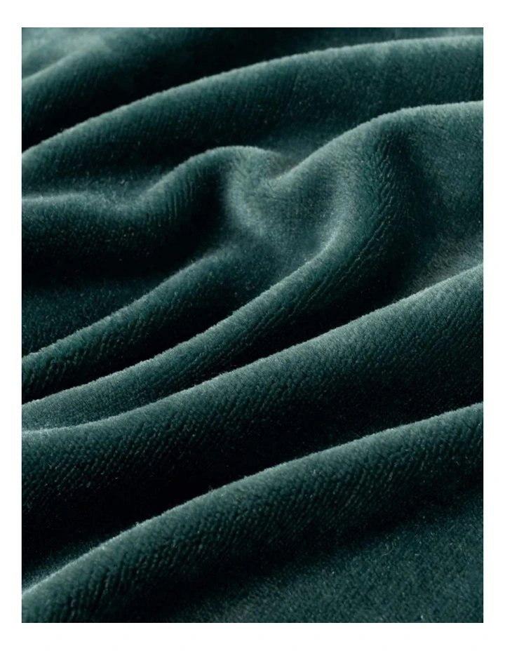 GIOIA CASA Teddy Sherpa Reversible Quilt Cover Set in Emerald Green image 4