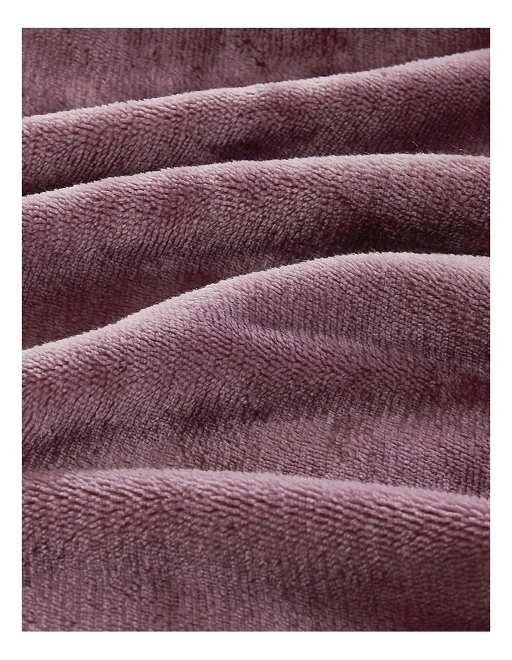 GIOIA CASA Teddy Sherpa Reversible Quilt Cover Set in Mauve image 4