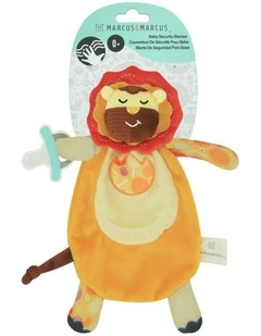 Marcus & Marcus 27cm Marcus Lion Sensory Security Blanket Baby/Infant 0  Red