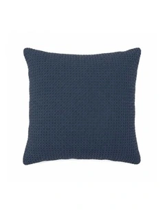 Dorset Waffle Euro Pillowcase Navy