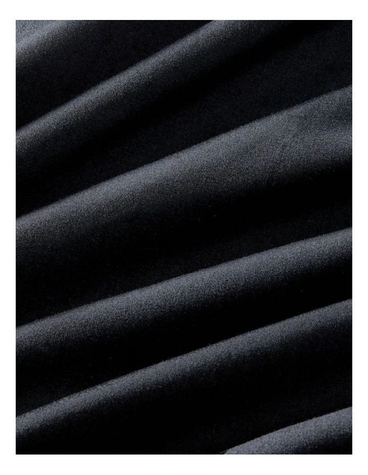 CleverPolly Vintage Washed Microfibre Fitted Sheet Set in Black image 5