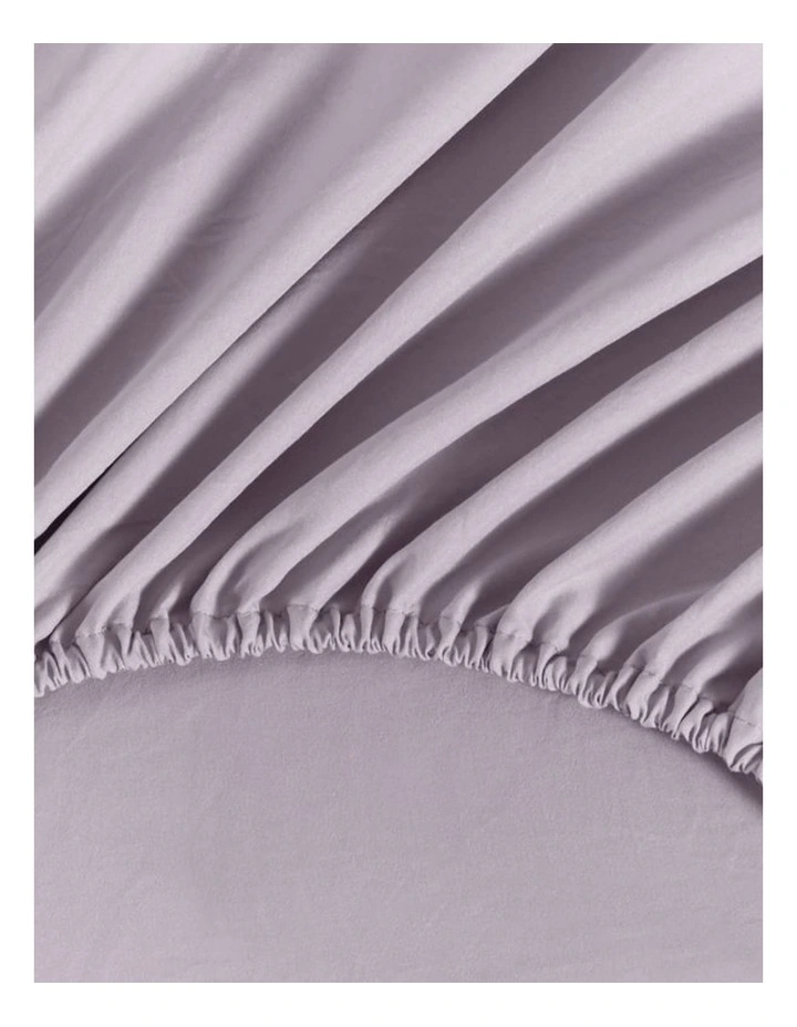 CleverPolly Vintage Washed Microfibre Fitted Sheet Set in Lilac image 4