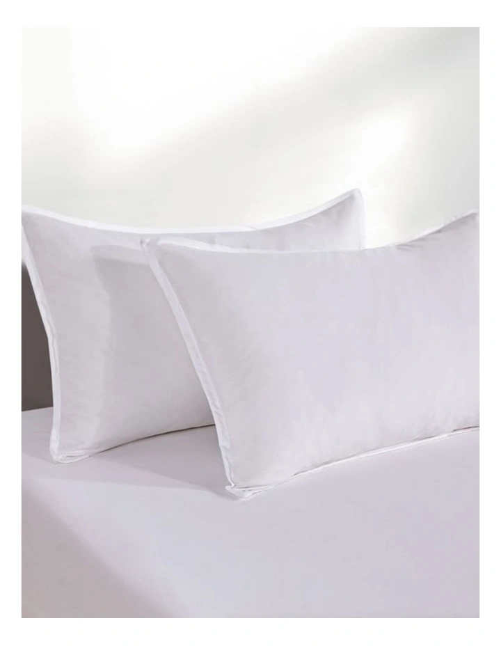 CleverPolly Vintage Washed Microfibre Fitted Sheet Set in White image 3