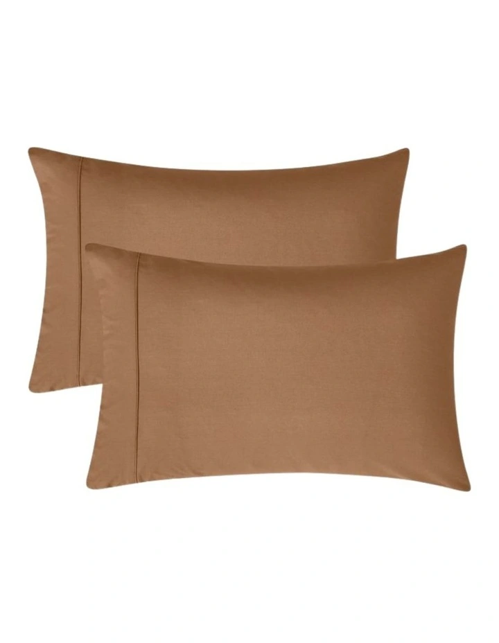 GIOIA CASA Vintage Washed Cotton Sheet Set in Rust image 5
