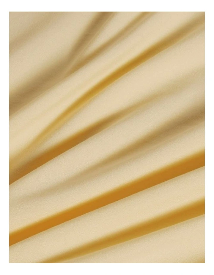 CleverPolly Vintage Washed Microfibre Sheet Set in Butter image 3
