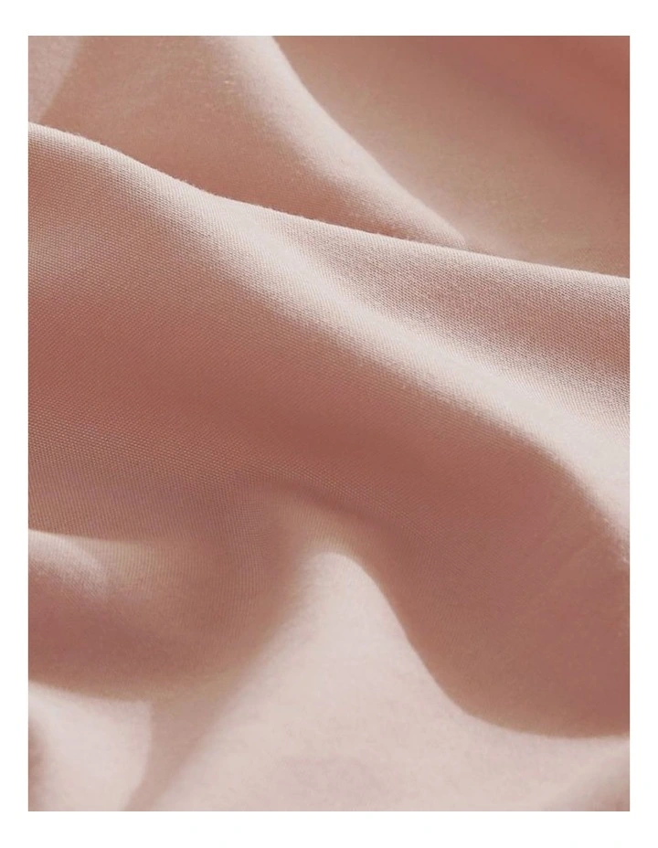 CleverPolly Vintage Washed Microfibre Fitted Sheet Set in Pink image 5