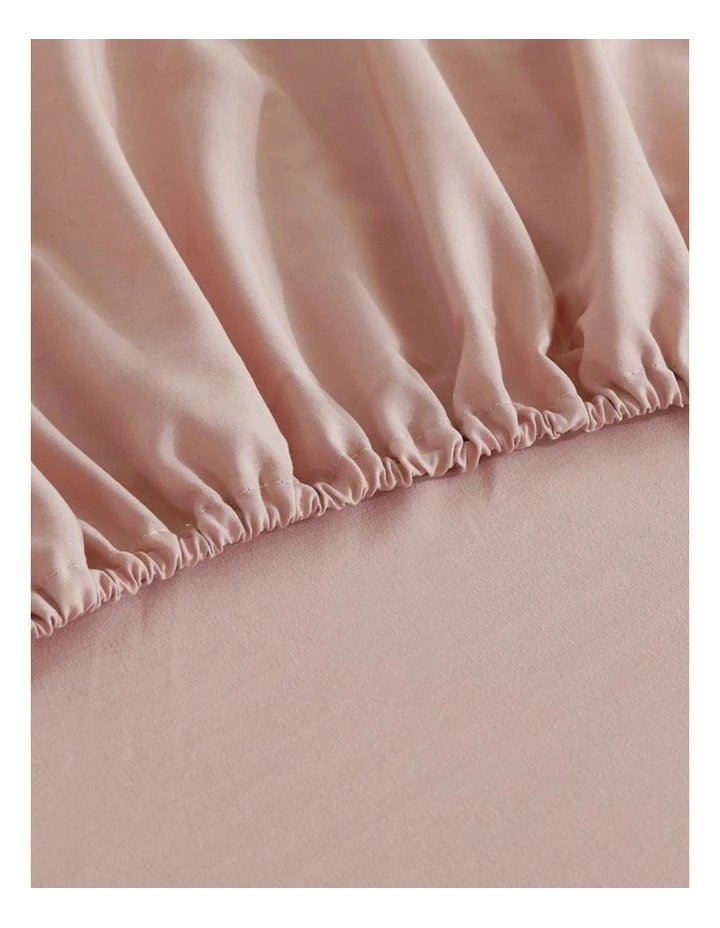 CleverPolly Vintage Washed Microfibre Sheet Set in Pink image 5