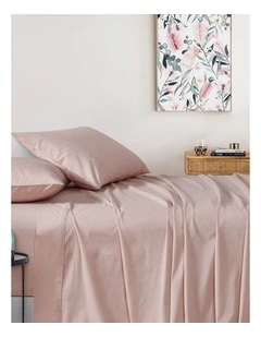 GIOIA CASA Vintage Washed Cotton Sheet Set in Pink