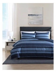 Longpoint Quilt Cover Set in Navy
