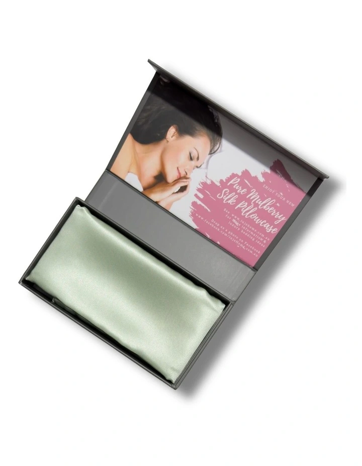 Silk Pillowcase - 22 Momme Sea Green image 1