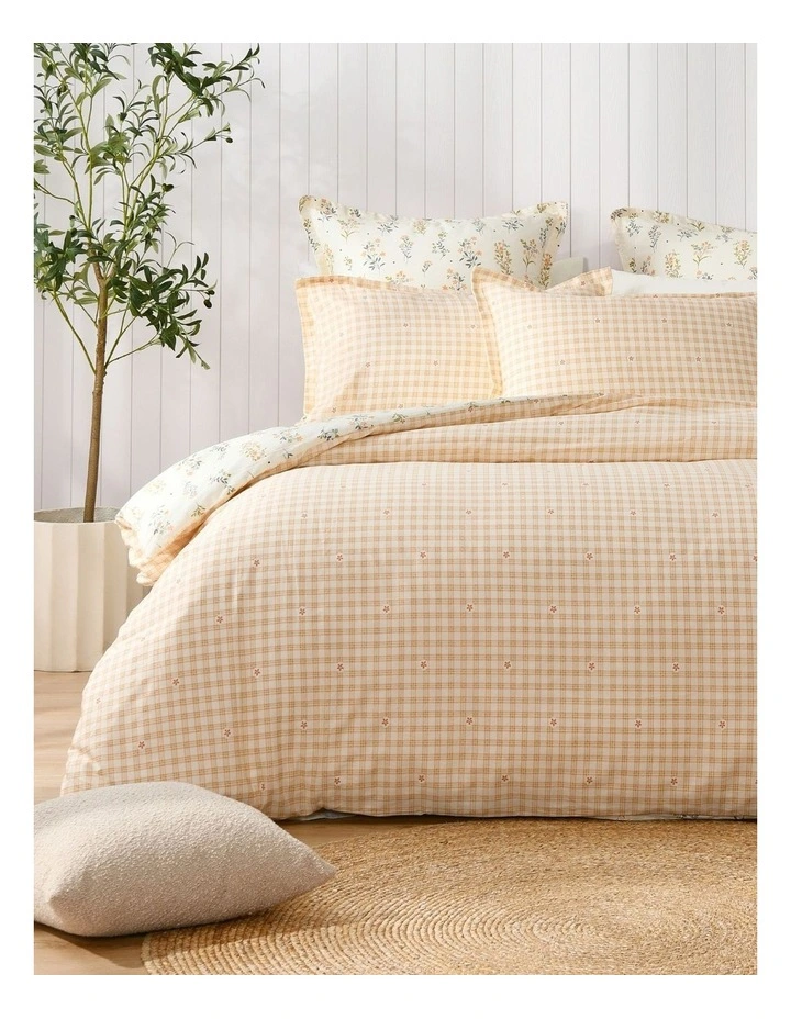 Dreamaker Wildflower Cotton Reversible Tailored European Pillowcase Twin Pack image 5