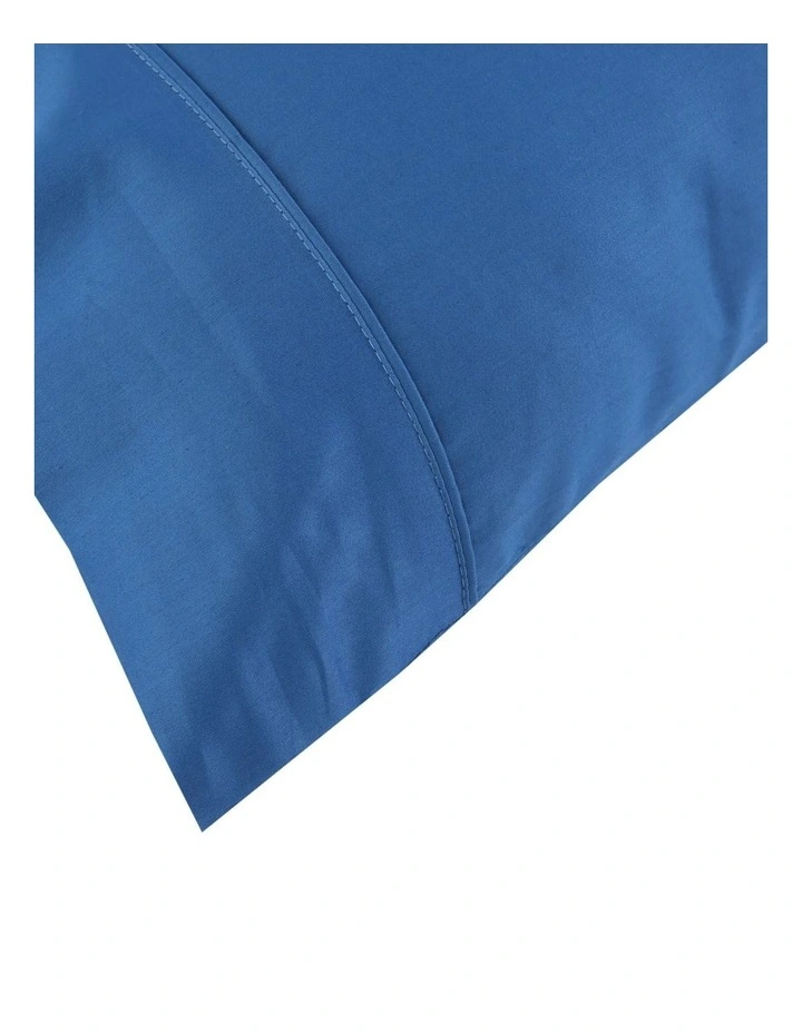 Dreamaker 250TC plain dyed pillowcases-48X73cm pair pack marine image 2