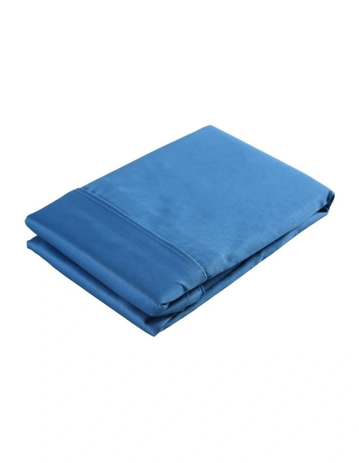 Dreamaker 250TC plain dyed pillowcases-48X73cm pair pack marine image 3