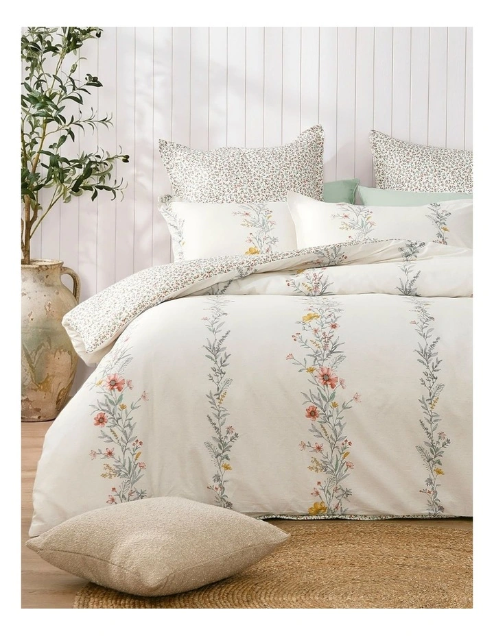Dreamaker Bower Cotton Reversible Quilt Cover image 1