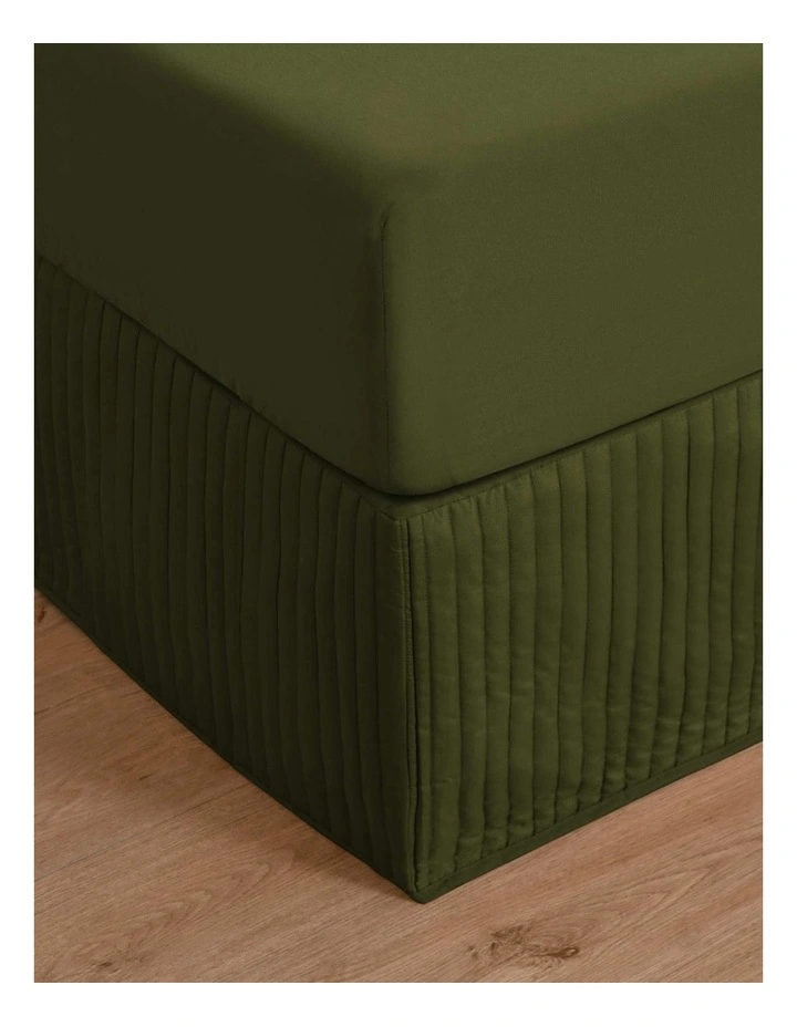 Dreamaker Quilted Valance in Olive image 1