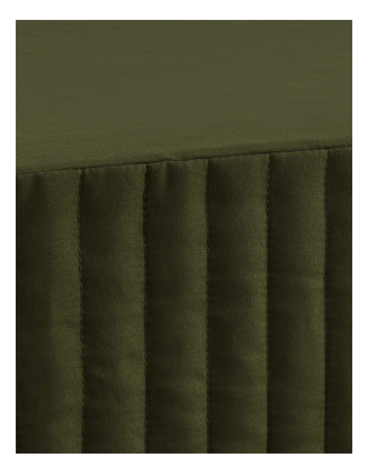 Dreamaker Quilted Valance in Olive image 3