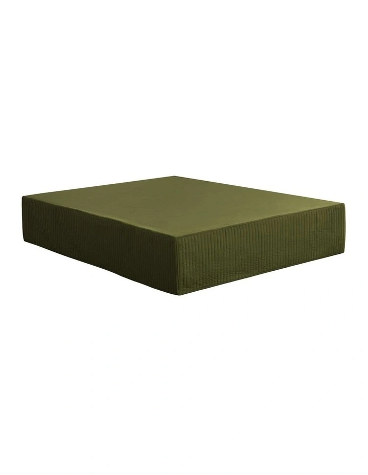 Dreamaker Quilted Valance in Olive image 4
