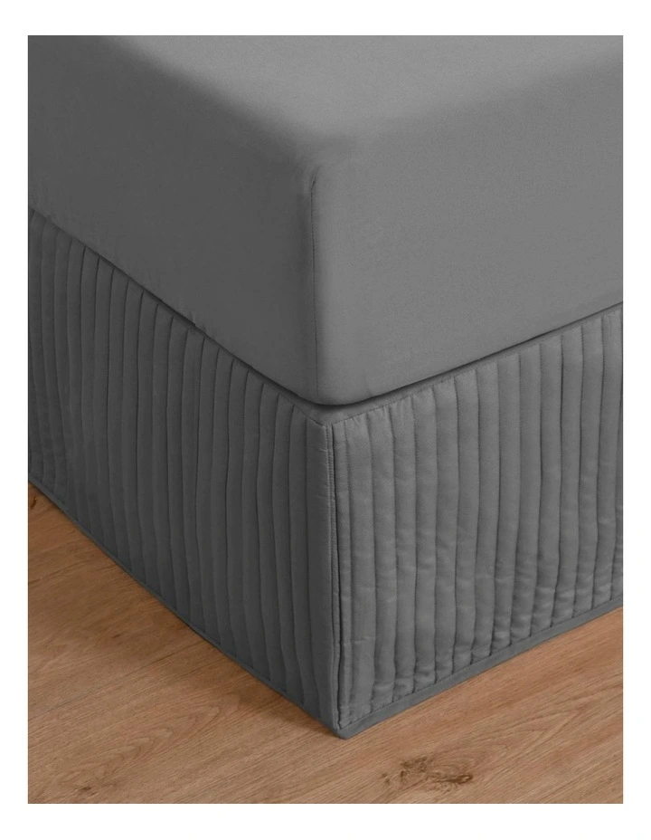 Dreamaker Quilted Valance in Charcoal image 1