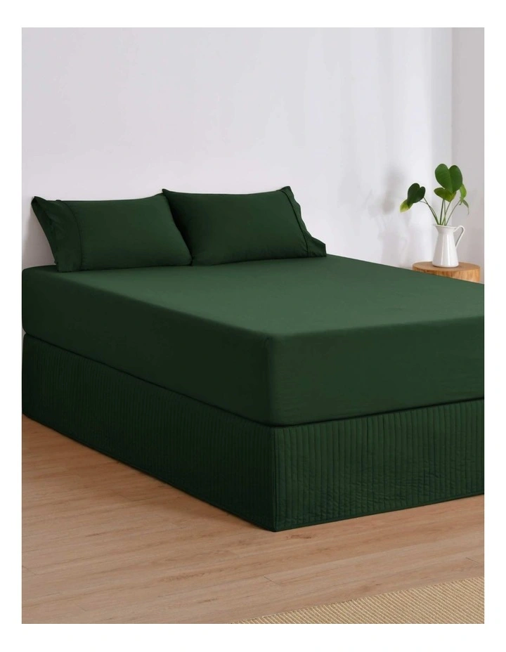 Dreamaker Quilted Valance in Eden Green image 2
