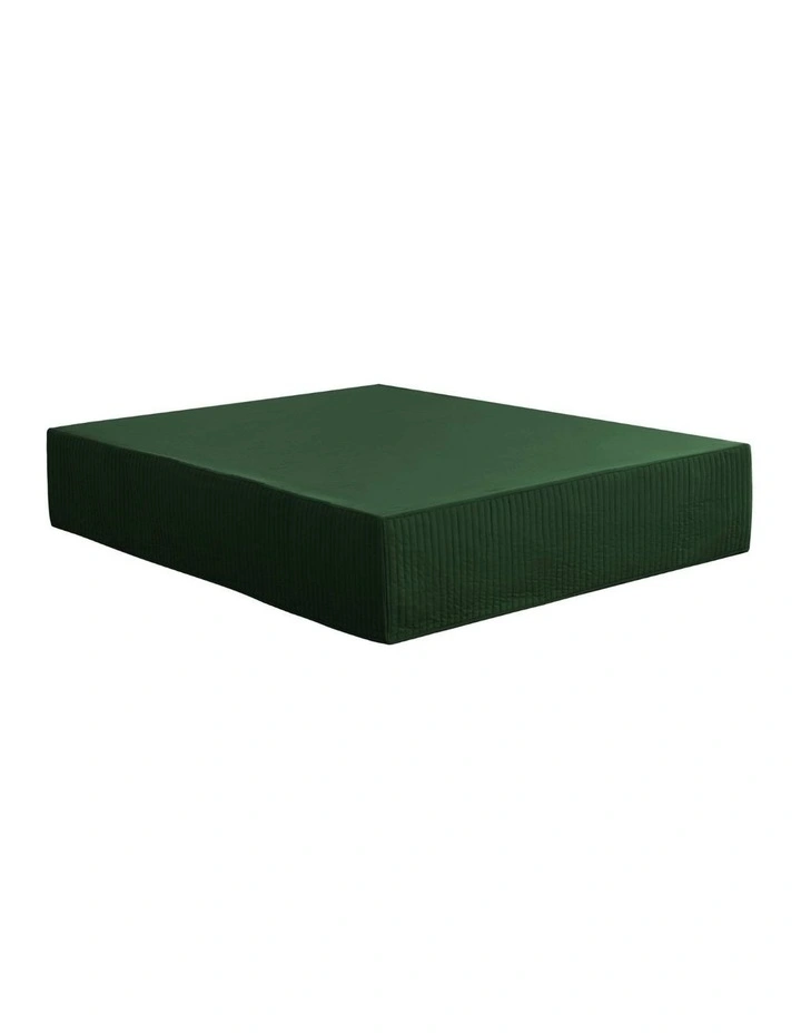 Dreamaker Quilted Valance in Eden Green image 4