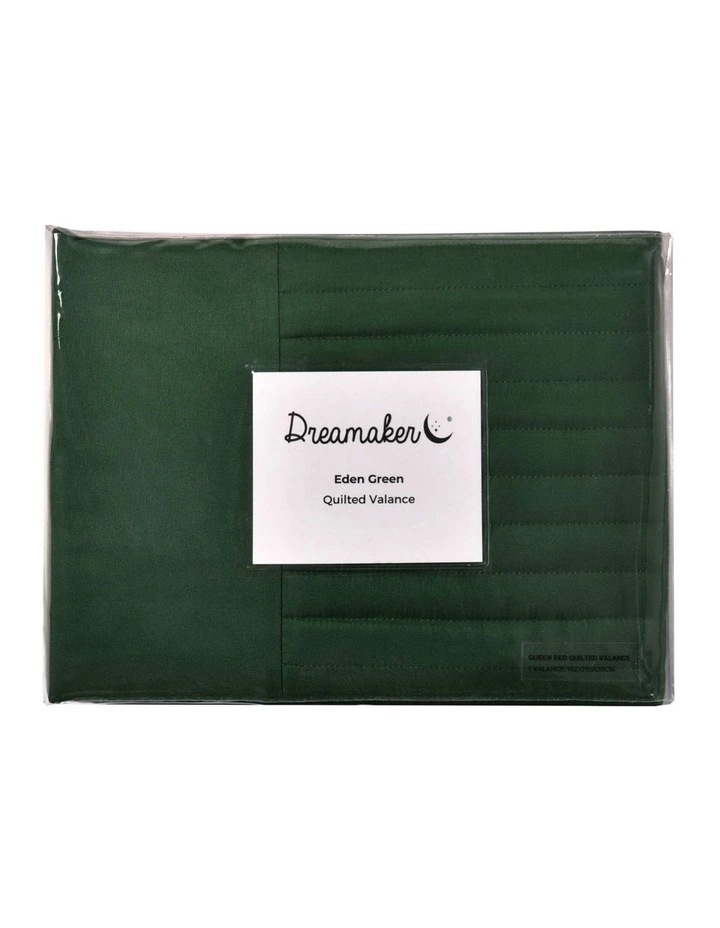 Dreamaker Quilted Valance in Eden Green image 5