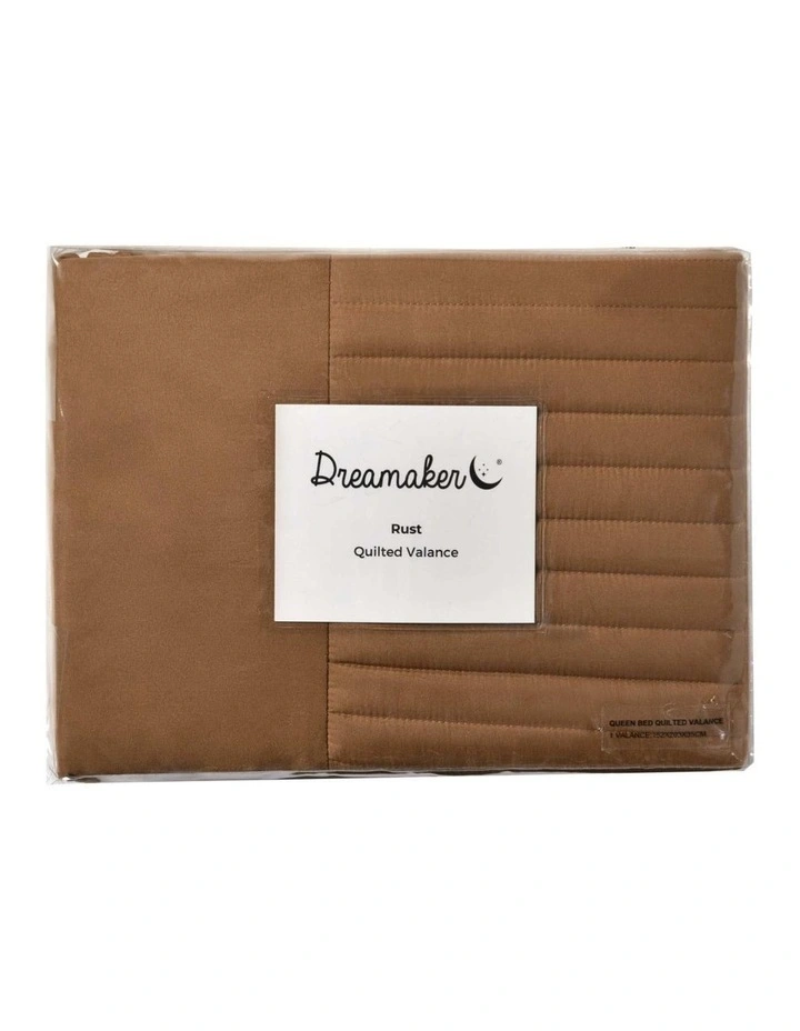 Dreamaker Quilted Valance in Rust image 5