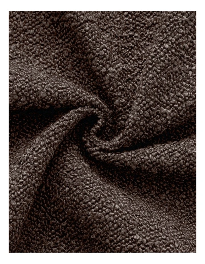 GIOIA CASA Boucle European Pillowcases in Brown 2 Pack image 3