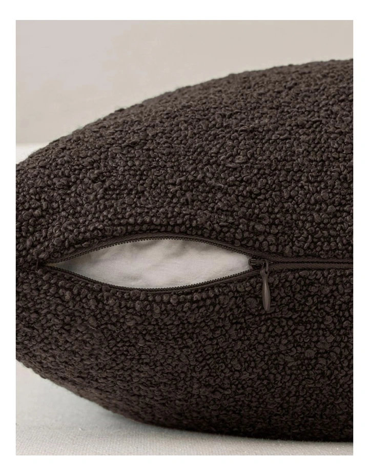 GIOIA CASA Boucle European Pillowcases in Brown 2 Pack image 4