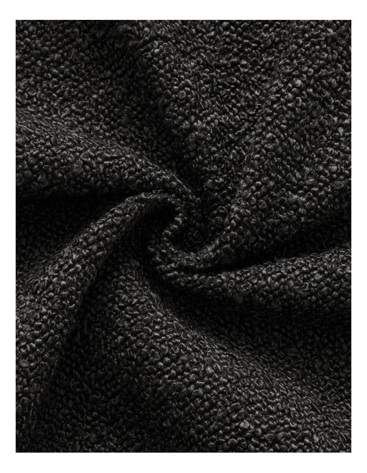 GIOIA CASA Boucle European Pillowcases in Black 2 Pack image 3