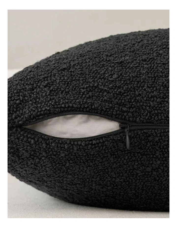 GIOIA CASA Boucle European Pillowcases in Black 2 Pack image 4