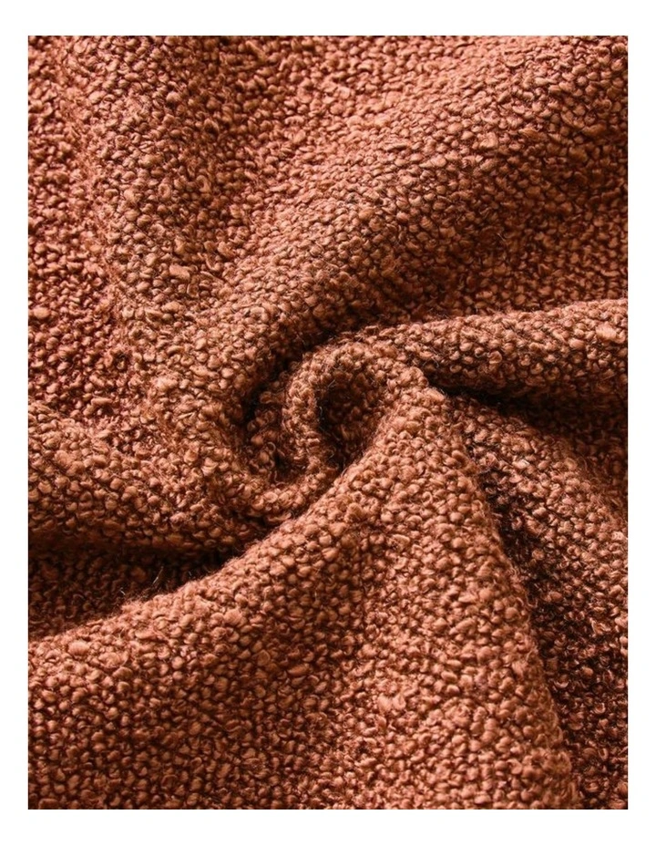GIOIA CASA Boucle European Pillowcases in Brick 2 Pack image 3