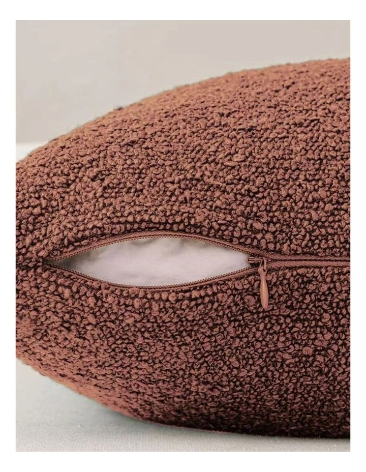 GIOIA CASA Boucle European Pillowcases in Brick 2 Pack image 4