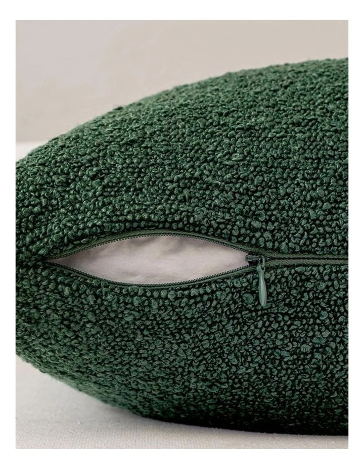 GIOIA CASA Boucle European Pillowcases in Forest Green 2 Pack image 4