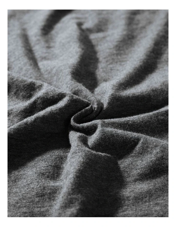 GIOIA CASA Jersey Cotton Quilt Cover Set in Black Marble image 4