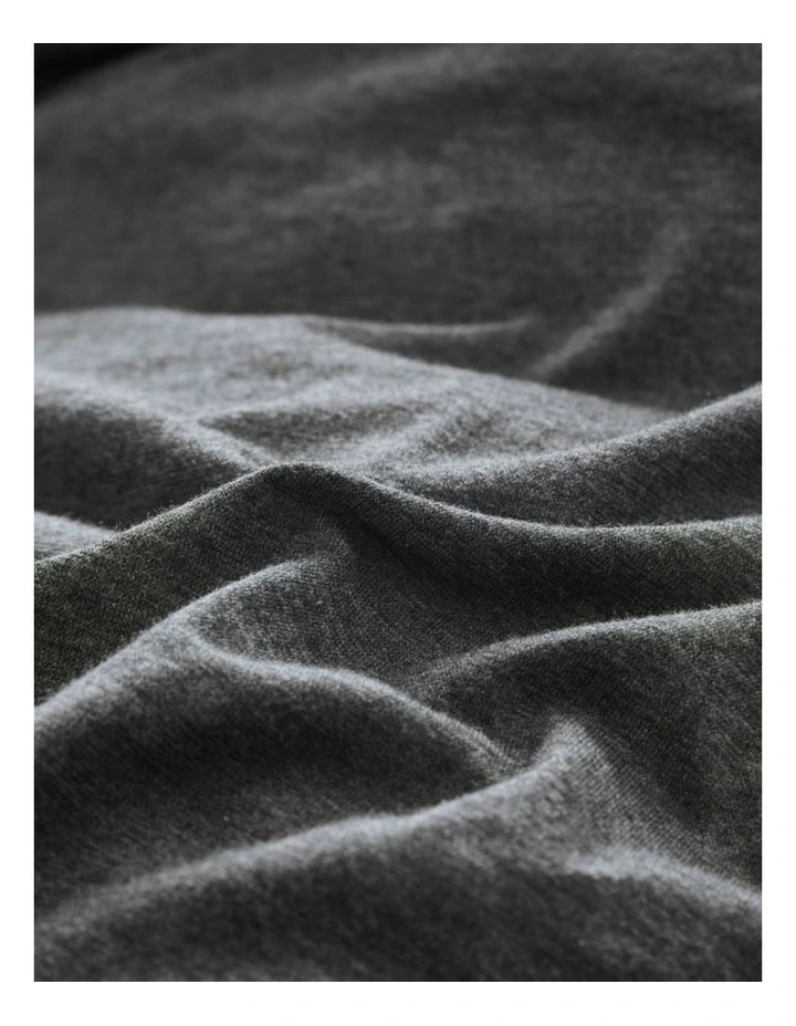 GIOIA CASA Jersey Cotton Quilt Cover Set in Black Marble image 6