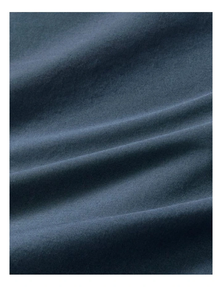 GIOIA CASA Vintage Washed Cotton Quilt Cover Set in Dark Indigo image 5