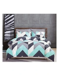 GIOIA CASA Modern City Reversible Printed Cotton Quilt Cover Set
