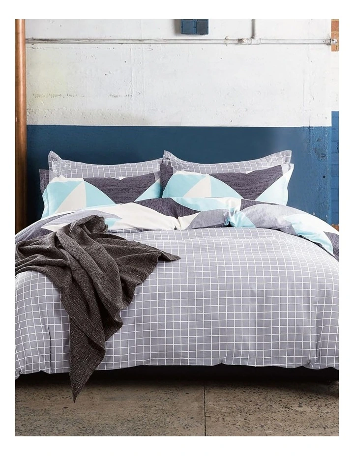 GIOIA CASA Modern City Reversible Printed Cotton Quilt Cover Set image 2