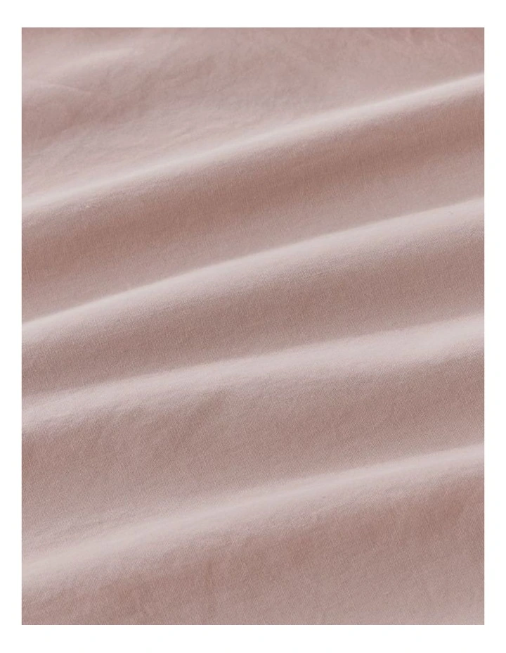 GIOIA CASA Vintage Washed Cotton Quilt Cover Set in Pink image 4