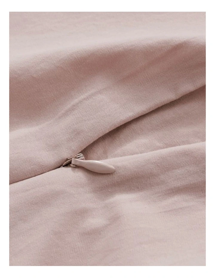 GIOIA CASA Vintage Washed Cotton Quilt Cover Set in Pink image 5