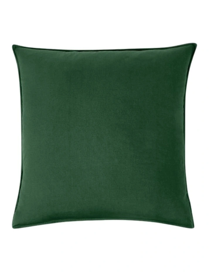 GIOIA CASA Vintage Washed Cotton Quilt Cover Set in Forest Green image 6