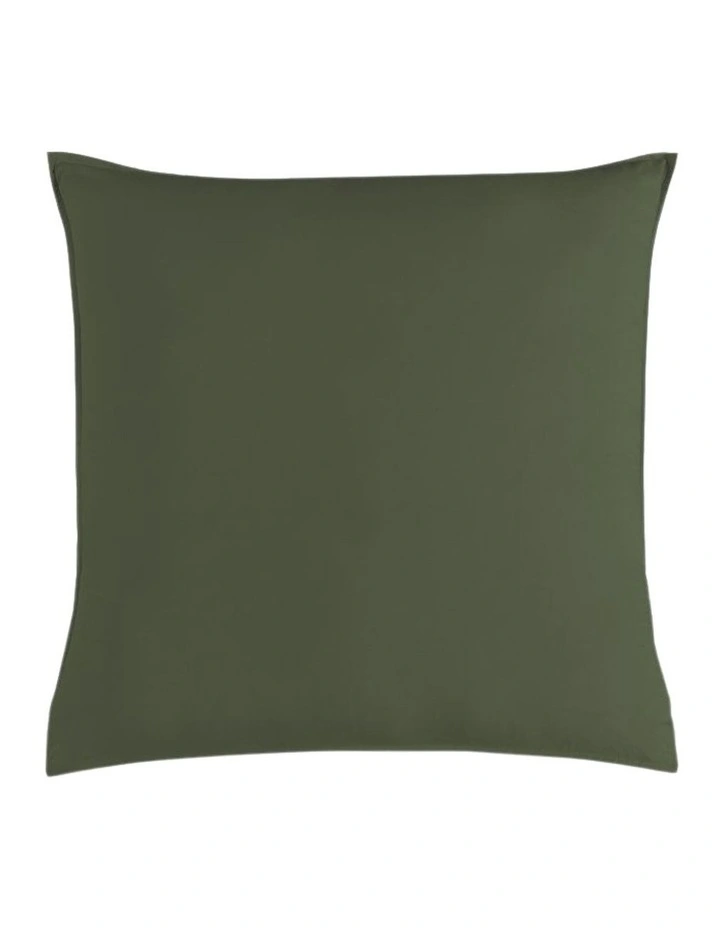 GIOIA CASA Vintage Washed Cotton Quilt Cover Set in Khaki Green image 6