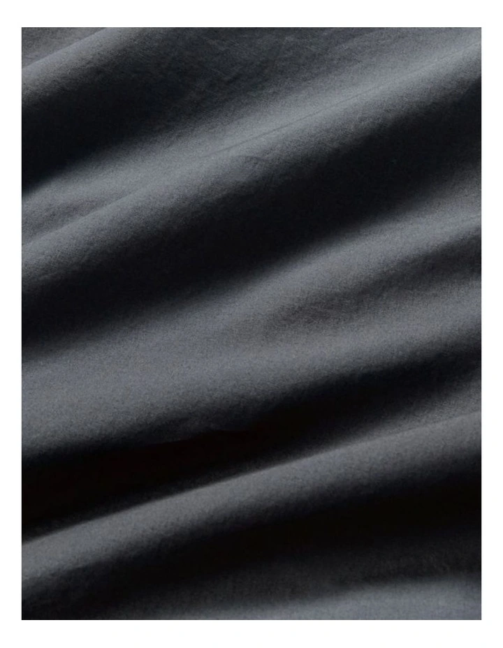 GIOIA CASA Vintage Washed Cotton Quilt Cover Set in Charcoal image 6