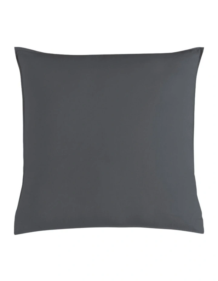 GIOIA CASA Vintage Washed Cotton Quilt Cover Set in Charcoal image 7