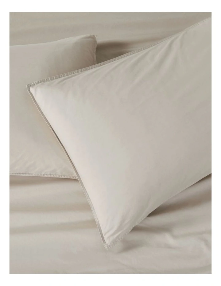 GIOIA CASA Vintage Washed Cotton Quilt Cover Set in Natural image 5