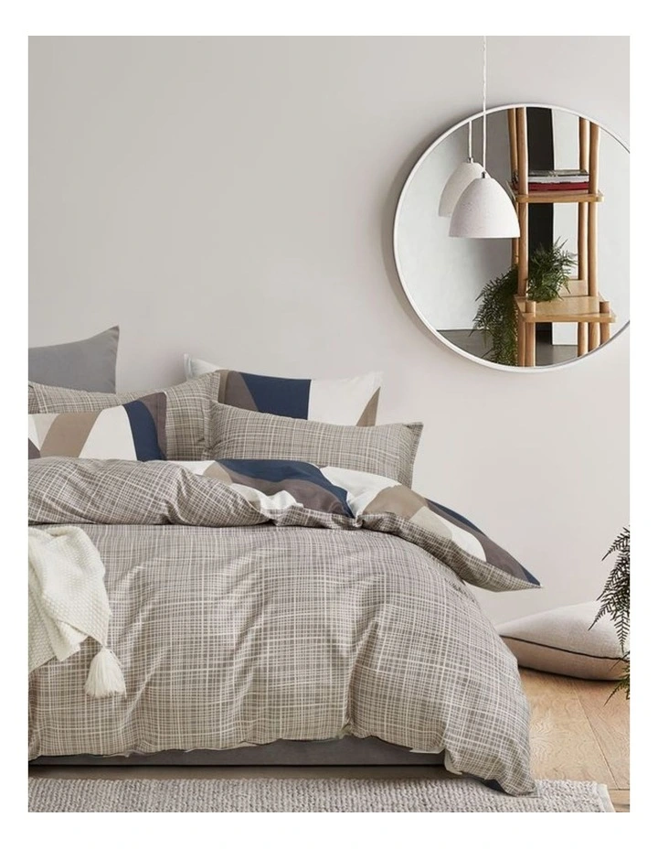 GIOIA CASA Oliver Reversible Printed Cotton Quilt Cover Set image 1