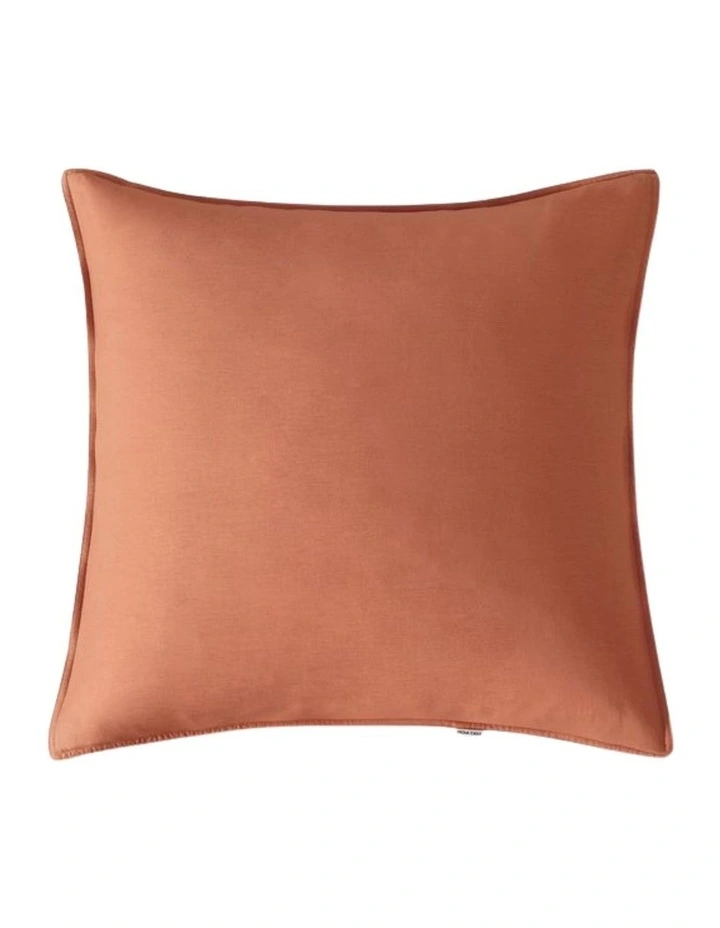 GIOIA CASA Vintage Washed Cotton Quilt Cover Set in Brick image 6
