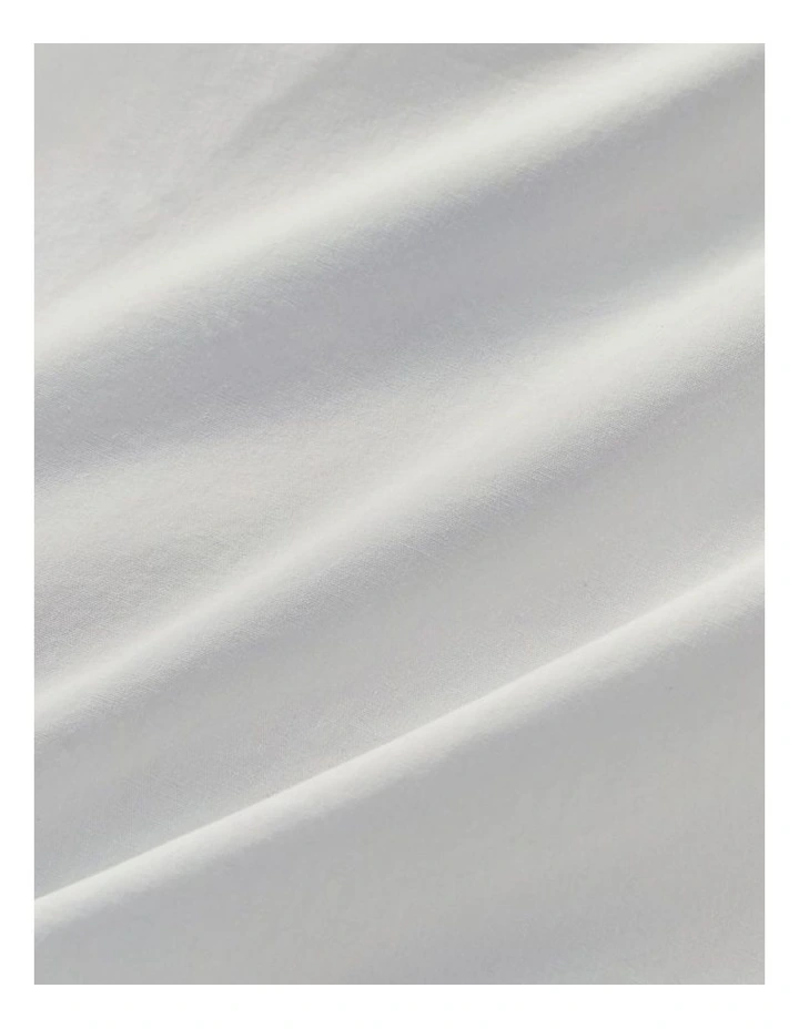 GIOIA CASA Vintage Washed Cotton Quilt Cover Set in White image 4
