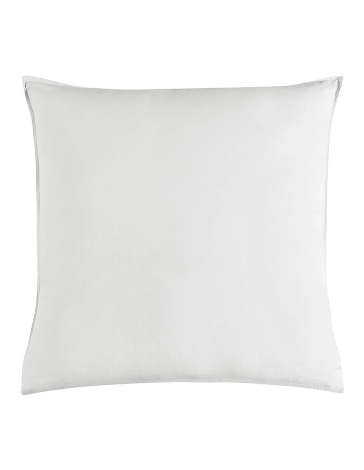 GIOIA CASA Vintage Washed Cotton Quilt Cover Set in White image 7