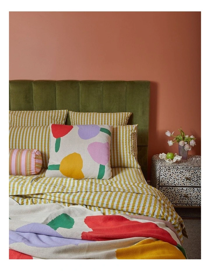 Pink Quartz Seersucker Quilt Cover image 4